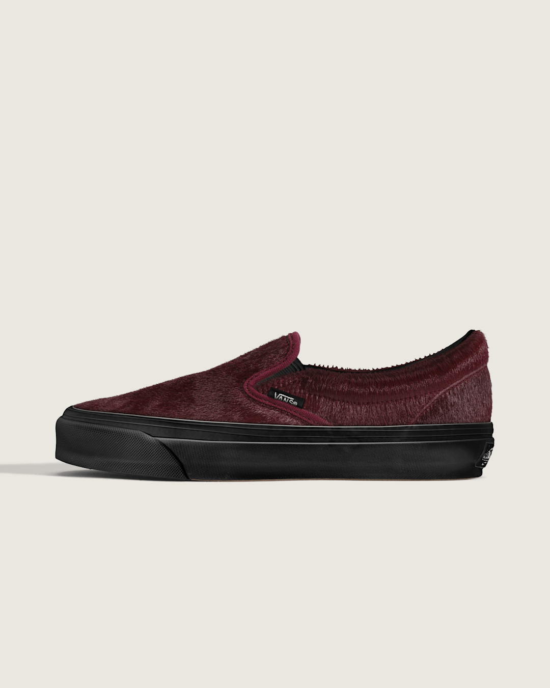 Vans Premium Classic Slip-On Shoe in Burgundy Red