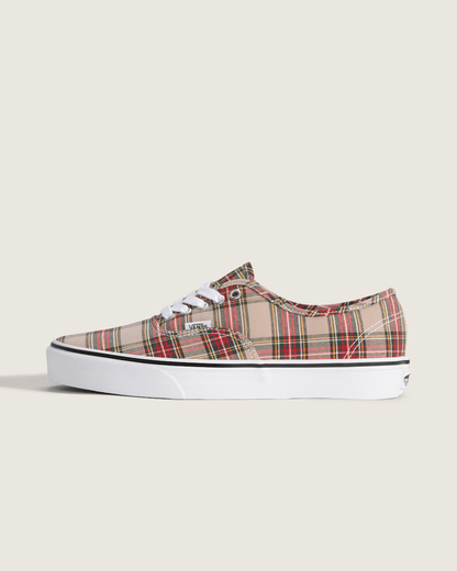 Vans Authentic Shoe in Brown / Red